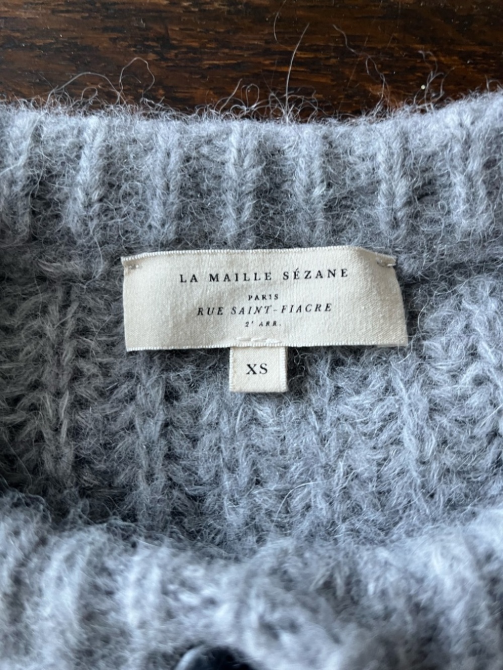 Sezane Emile Cardigan - Grey - XS - Picture 3 of 4